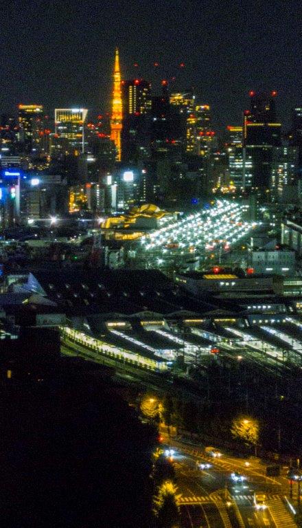 品川駅　夜景